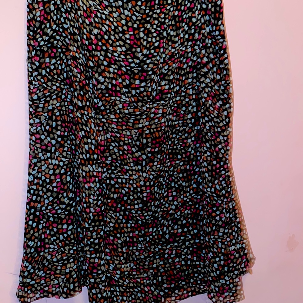 Polkadot black skirt